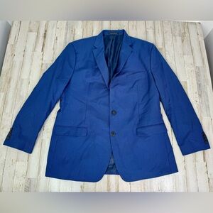 Chaps Ralph Lauren Jacket Men 48L Nailshead 2 Button Blazer Blue